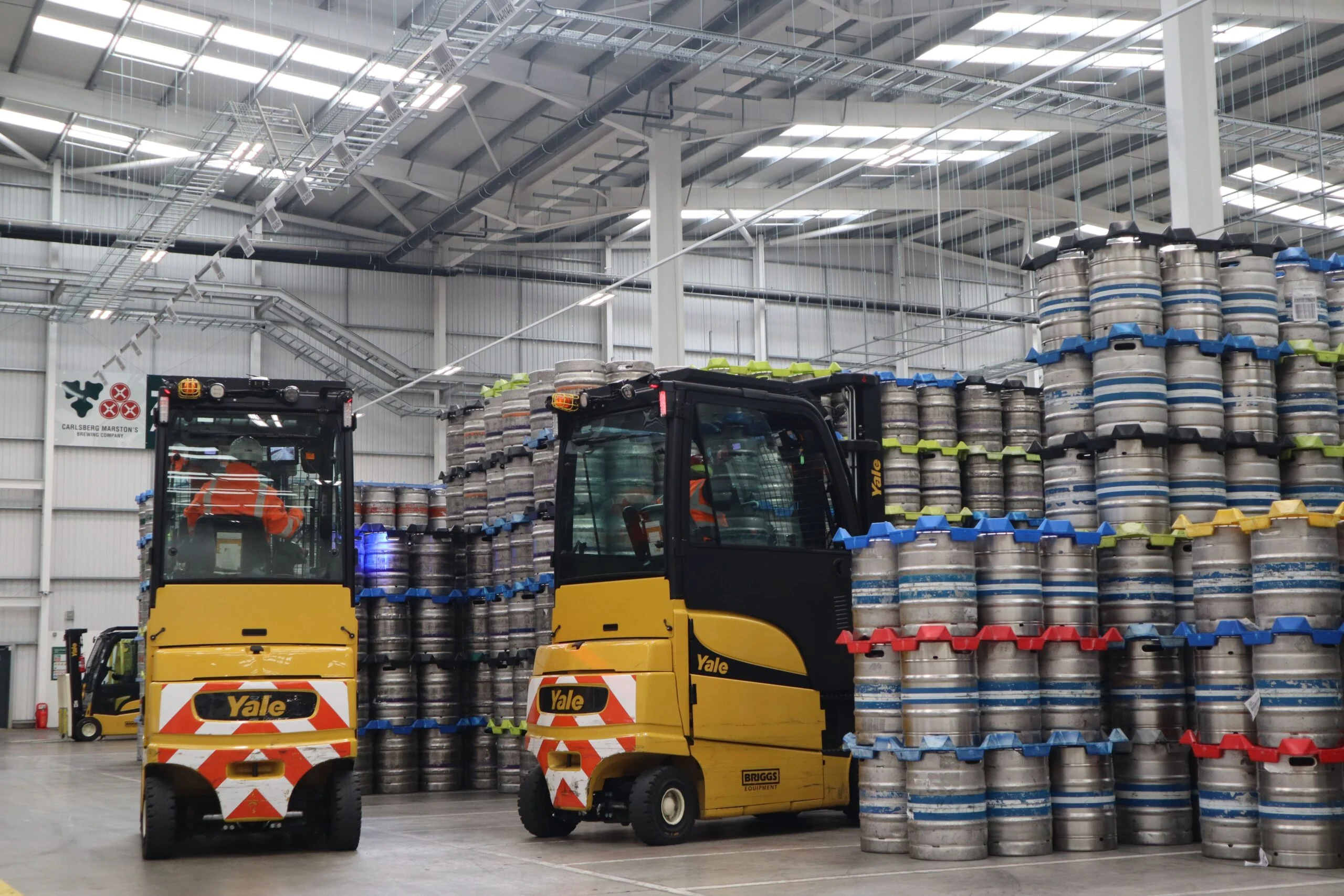 Warehouse equipment being delivered